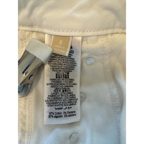 Michael Kors White mini skirt | sailor buttons | nautical | preppy chic | size 8 - Picture 6 of 7